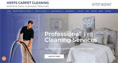 Desktop Screenshot of hertscarpetcleaning.com